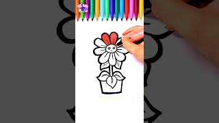 Easy Sunflower Drawing for Beginners [upl. by Aidualc267]