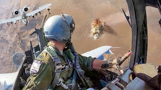 US A10 Pilots Extreme Techniques to Hit Target With Crazy Accuracy [upl. by Romeon]