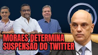 🔴 MORAES MANDA TIRAR X TWITTER DO AR  AO VIVO JORNAL DAS 6  30082024 [upl. by Enileuqkcaj]