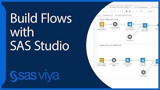 Build Flows with SAS Studio  SAS Viya Quick Start Tutorial [upl. by Mckale698]