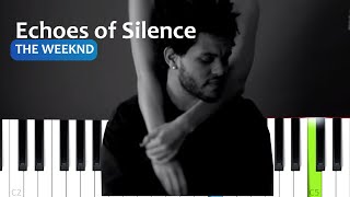 The Weeknd  Echoes of Silence Piano Tutorial [upl. by Losse33]