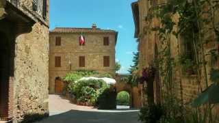 ITALY Pienza Tuscany HDvideo [upl. by Annatsirhc]