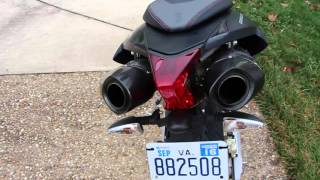 Aprilia Dorsoduro 750 Startup  Akropovic Exhaust Sound [upl. by Aehta]