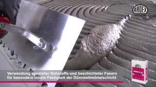 ARDEX X 78 Microtec Flexkleber speziell für den Boden [upl. by Gazo]