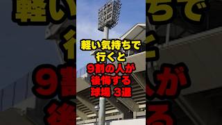 軽い気持ちで行くと9割の人が後悔する球場3選野球 プロ野球 shorts [upl. by Hadwin336]