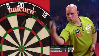 Michael van Gerwen All Career 9 Dart Finishes HD [upl. by Pejsach145]