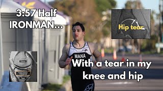 I ran a 357 IRONMAN 703 with a torn hip and knee [upl. by Anidualc]