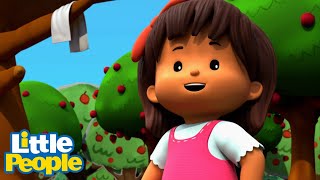 Fisher Price Little People  How Many Apples Can YOU Pick  New Episodes  Kids Movie [upl. by Anirehs]