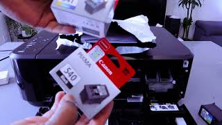 How To Setup Ink Cartridges In CANON PIXMA MG3600 3650 3620 All In One Printer [upl. by Sieber]