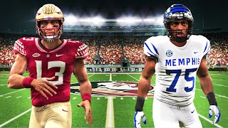 War Chants are INTIMADITING Memphis vs FSU  NCAA Football 14 College football revamped dynasty [upl. by Odlopoel]