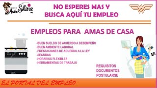 Amas de Casa Bolsas de trabajo 2021 Beneficios Requisitos Postulación [upl. by Ida]