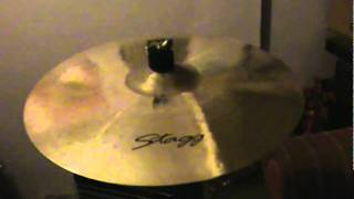 Stagg DH Evo Medium Thin Crash 16 Inch Soun Check [upl. by Annayar]