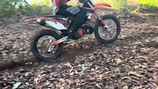 2012 KTM 250 XCW in the Tech Dungeon Trail [upl. by Sisely886]