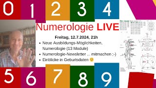 Numerologie live  neue AusbildungsMöglichkeiten Numerologie  Einblicke in Geburtsdaten [upl. by Sharos]