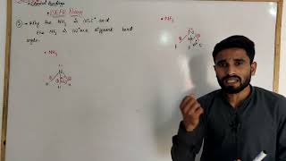 Why the NH3 and sameller as compare to the NF3 is the Bond angle Ch6Chemical bonding First year [upl. by Jonell]