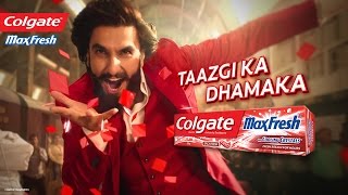 Colgate Max Fresh  Taazgi Express with Ranveer Singh [upl. by Sirah305]