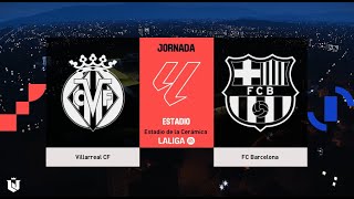 Villareal vs Barcelona  La Liga 202425  Gameplay pes 2021 [upl. by Muhan656]