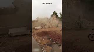 Historic mosque in Niger destroyed by torrential rains [upl. by Akcebar372]