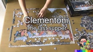 7 Clementoni Puzzle  1000 pieces  The last supper Jigsaw Timelapse [upl. by Paugh]