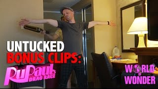 Untucked RuPauls Drag Race Bonus Clips – Hotel Arrival [upl. by Rehotsirhc32]