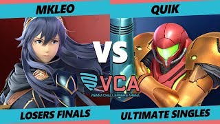 VCA19  myR  quiK Samus Vs FOX  MkLeo Joker Lucina Smash Ultimate Tournament Losers Finals [upl. by Ardnuahsal]