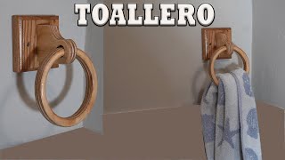 Utilizando madera de contrachapado y un Pedacito de Roble hacemos este Toallero para baño [upl. by Akired]