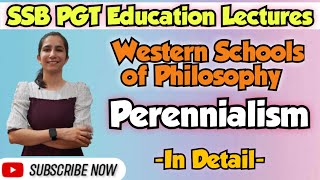 Perennialism Western PhilosophiesSSB PGT Recruitment OdishaUGC NET EducationInculcateLearning ​ [upl. by Liggett491]