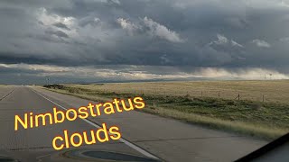 Nimbostratus clouds Wyoming [upl. by Erreid147]