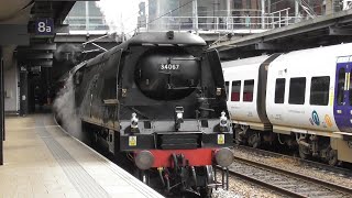 34067 Tangmere  The Waverley  Castleford amp Leeds Station  7th July 2024 [upl. by Ansel]