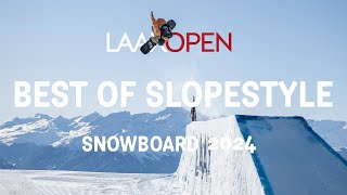 LAAX OPEN 2024  BEST OF SNOWBOARD SLOPESTYLE [upl. by Eux340]