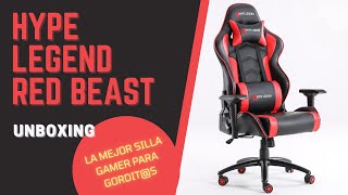 📦 UNBOXING Silla Hype Legend Red Beast  La Mejor silla para los más rellenitos  Gamesandmorecl [upl. by Ynohtnael30]