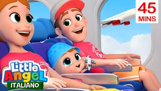 In Viaggio Con Mamma e Papà 👨🏻👶🏻👩🏻 Cartoni Animati amp Canzoni Bambini  Little Angel Italiano [upl. by Doner]