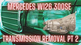 W126 Transmission Removal Pt2 Propshaft Removal [upl. by Oswald]