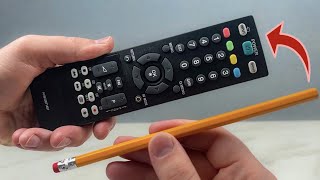 🔥🔥Even the rich do it Repair the remote control with a pencil [upl. by Darahs]