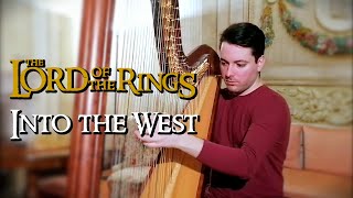 The Lord of the Rings Into the west  Harp cover [upl. by Ytitsahc846]