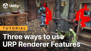 Three ways to use Universal Render Pipeline Renderer Features  Tutorial [upl. by Baudin]