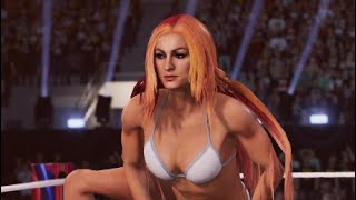 WWE 2K24  Becky Lynch EntranceCelebration in Bra amp Panties [upl. by Agle]