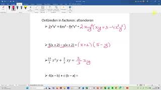 AFZONDEREN van gemeenschappelijke factoren bij ontbinden in factoren [upl. by Templia]