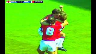 BRYAN ROBSON GOAL  ENGLAND V FRANCE  1982 WORLD CUP FOOTBALL SPAIN [upl. by Adnovad682]