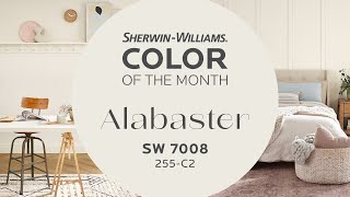 April 2022 Color of the Month Alabaster  SherwinWilliams [upl. by Collen]