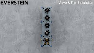 EVERSTEIN  SFS1031BK16  4in1 16inch Ceiling Rain Shower Head Installation Guide Video [upl. by Aziul]