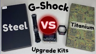 ⌚ GShock Upgrade Kit Unboxing 📦 Steel VS Titanium [upl. by Sanford]