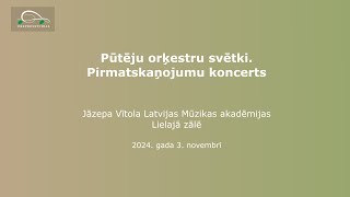 Pūtēju orķestru svētki Pirmatskaņojumu koncerts [upl. by Hedges694]