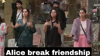 Bigg Boss 18 Live Alice morning dance alone Alice break friendship with eisha [upl. by Luhem]