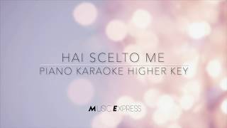 Hai scelto me  Zucchero  Piano karaoke higher key [upl. by Annavas335]