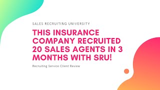 20 Insurance Agents Recruited In 3 Months  Nancy K Agency  Sales Recruiting University Reviews [upl. by Eeima353]