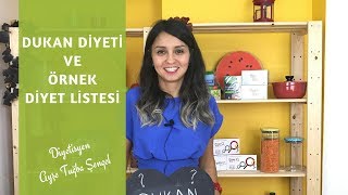 Dukan Diyeti ve Dukan Diyeti Listesi Örneği  Diyetisyen Ayşe Tuğba Şengel [upl. by Moberg]