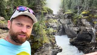 Trip from Canmore to Jasper  Sunwapta Falls  Athabasca Falls [upl. by Eikin638]