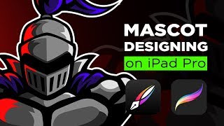 Vectornator  Procreate  Mascot designing on iPad Pro [upl. by Aray]