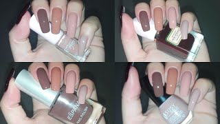 Fall Colors 2024 Nail Polish Swatches Natural Nails  Rose Pearl [upl. by Nahsab]